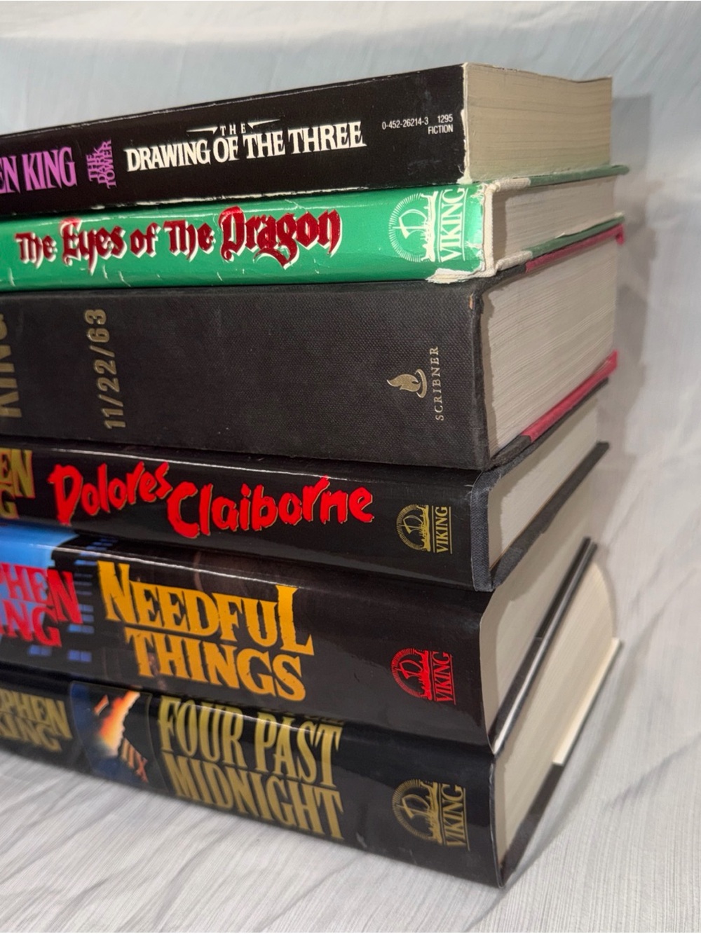 Lot of 6 STEPHEN KING Hardcover Books Novels 1st Editions DC HC Dust Vintage